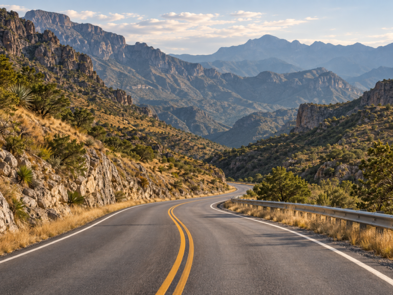 Mountain road near Saltillo